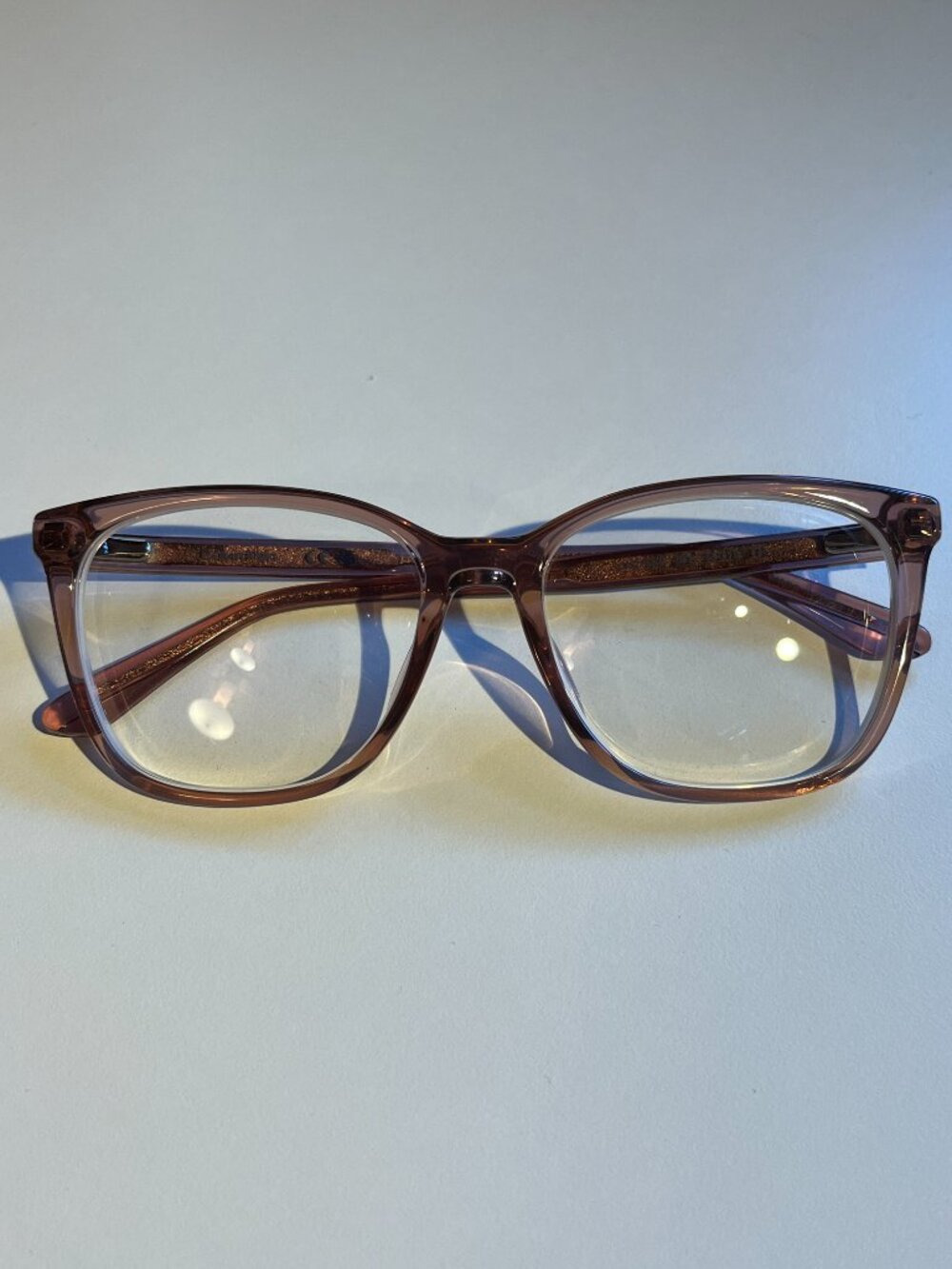 USED Calvin Klein FRAMES Eyeglasses CK20525 Pink 53-16-140 with eyeglasses case